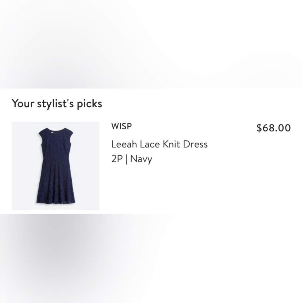 Wisp Leeah Lace Knit Dress
2P| Navy